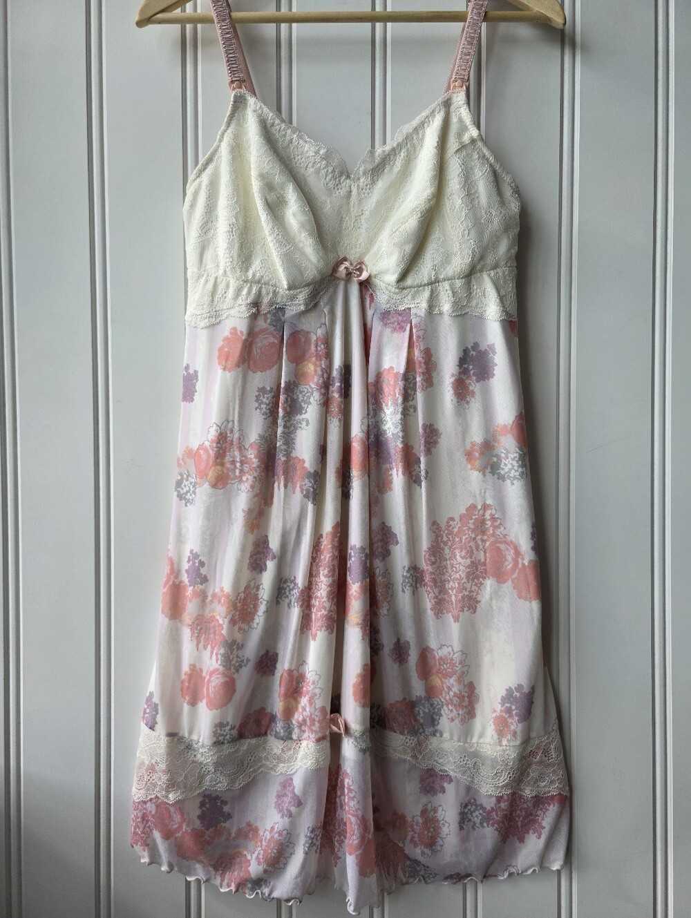 Hot Milk Successful In Her Ruse Maternity Nursing Floral Nightie Chemise Large
